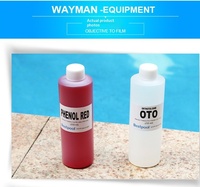 Solution de Recharge Liquide pour Tests d'Eau de Piscine, Solution de Recharge pour Tests de pH et de Chlore OTO pour Kit de Test d'Eau de Piscine