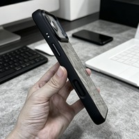 Coque de téléphone portable iPhone18p à rayures animalières noir et blanc |   Coque de protection anti-empreintes digitales et anti-rayures en verre de dureté 9H