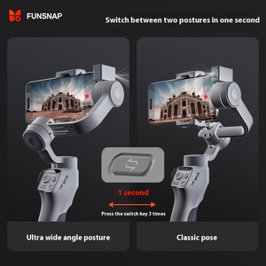FUNSNAP Capture 5 Gimbal ระดับมืออาชีพ แกนกันสั่นสามแกน สำหรับโทรศัพท์มือถือ สำหรับบันทึกวิดีโอ พร้อมเซ็นเซอร์ติดตาม AI FUNSNAP Capture 5 Gimba - Product Image 4
