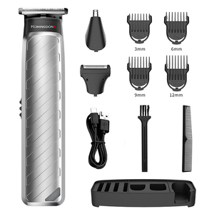 Tondeuse à cheveux professionnelle 3-en-1 rechargeable, tondeuse à barbe, tondeuse à poils de nez, étanche, pour la maison et l'extérieur - Product Image 1