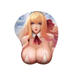 Mouse Custom Mouse Pad With Logo Rubber Sexy Breast Silicone Gel Boobs Gaming Anime Mouse Pad With Wrist Rest