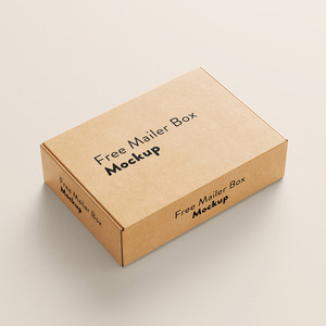 Custom Small Business Recycled Environmental Eco Friendly Kraft Packaging Boxes Logo Die Cut Mailing Box