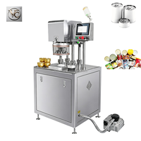 Machine à sceller les boîtes sous vide semi-automatique FKJX avec pompe haute pression, scelleuse professionnelle pour boîtes de conserve, pour la conservation des aliments et l'emballage