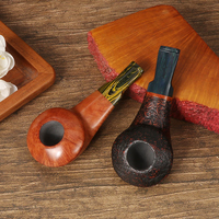Futeng fait à la main en bois joli modèle tabac tuyau de luxe haute qualité 3mm conduit bruyère bois fumer tuyaux accessoires pour fumer