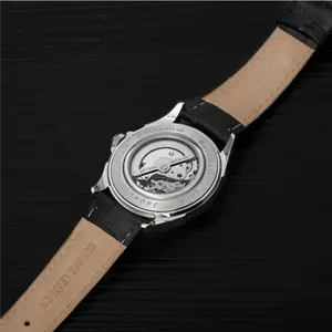 Customized Manual Movement Watch Waterproof Chronograph Black And White Dial Mechanical Watch For Men Montre Hommes