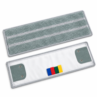 Tampons de serpillière en microfibre personnalisés à code couleur, pliables, pour le nettoyage des sols en milieu sanitaire et médical