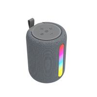 Speaker Stereo Portabel Nirkabel RC06, Pemutar Musik Stereo untuk Rumah, Hadiah, Pesta, Kemah, Mendukung Radio FM, USB/TF/LED/BT