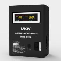 Stabilisateur de tension mural monophasé à haute précision avec contrôle par relais LED SVC, 500VA-30kVA, entrée AC 45V-280V, efficacité 97%