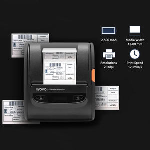 Imprimante thermique portable Bluetooth Mini imprimante thermique portable Bluetooth Petite imprimante thermique sans fil pour reçus et étiquettes - Product Image 1