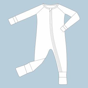 Ensemble personnalisé pour enfants, 2 pièces, hauts à manches longues et pantalons, tissu en bambou uni/imprimé, tricot, fermeture éclair, vêtements de nuit unisexes pour bébé, deux pièces - Product Image 4