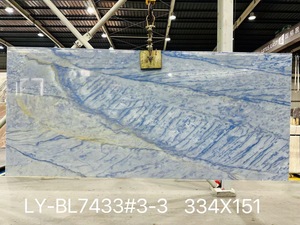 Losa de cuarcita de Calacatta azul brasileña natural <span class=keywords><strong>Dolce</strong></span> <span class=keywords><strong>Vita</strong></span> Carrara Azul Macaubas piedra de cuarcita decoración de encimera de tocador - Product Image 2