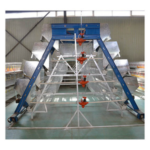 Jaula para pollos de 128 capas tipo A, Equipo Manual para la cría de aves de corral, jaulas para pollos de huevo - Product Image 6