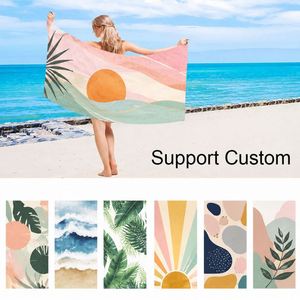 Factory Promotional Print Logo Fast Quick Drying Microfiber Business Gift <b>Microfibre</b> Custom <b>Beach</b> <b>Towels</b> - Product Image 2