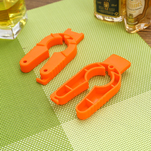 Multi Functional Bottle Opener Orange Plastic For Home Kitchen Use With Canned Beverage Opening Feature - Product Image 4