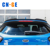 Extension d'aileron arrière noir brillant en plastique ABS pour Ford PUMA Standard Hatchback 2019 + accessoires d'aileron d'aile de toit