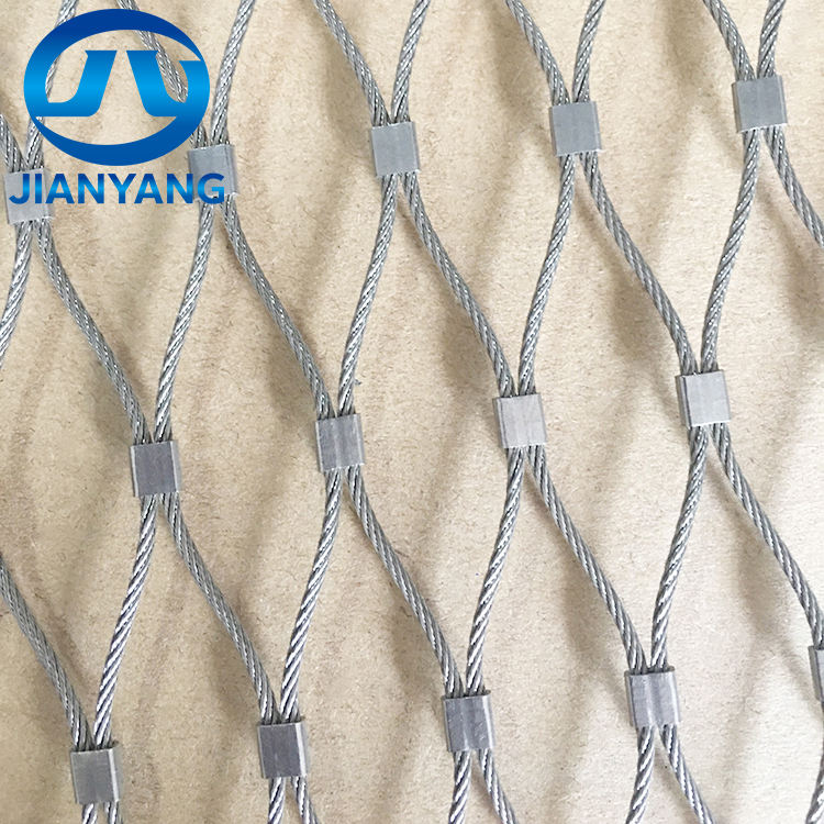 Flexible Ferrule 304 316 Stainless Steel Clasp Wire Rope Mesh Netting ...