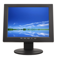 Moniteur HDMIed 10 pouces avec entrée AV VGA BNC Carré Moniteur CCTV LCD 10.4 pouces
