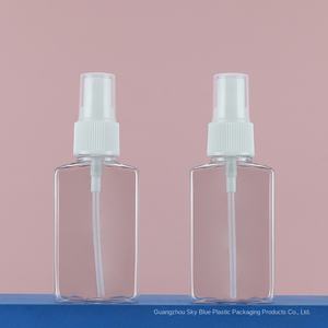 ขวดพลาสติก PET ทรงสี่เหลี่ยมแบนพร้อมปั๊มอิมัลชัน30มล./50มล./100มล. การดูแลสุขภาพการดูแลผิวสำหรับน้ำมันเอสเซนส์ชนิดปิดผนึกหน้าจอ - Product Image 4