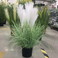Plante verte d'intérieur en pot, décoration de bonsaï, simulation de roseaux en PVC écologiques modernes et personnalisés, herbe d'oignon, herbe de queue de chien