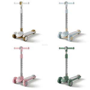 Trottinette Électrique Pliable Grande Taille pour Enfants et Adolescents (6-20 Ans) avec Musique, Lumières, en Alliage d'Aluminium, Tige Épaissie <span class=keywords><strong>de</strong></span> 50 mm, pour l'Extérieur - Product Image 4