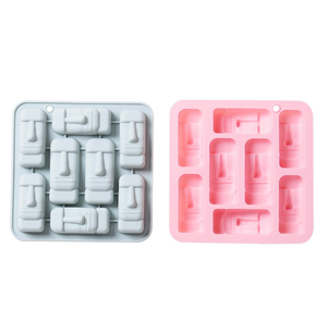 جزيرة عيد الفصح حجر موي سهل التحرير سيليكون قالب الخبز للشوكولاتة فندان كيك نخب الحلويات - Product Image 5