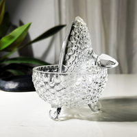 Bocaux en verre ronds pour cosmétiques avec couvercle en verre/bambou, bocaux à épices, pots à collation, emballages cadeaux, pots en verre pour confiture et bonbons