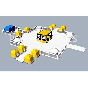Plataforma <span class=keywords><strong>Flotante</strong></span> Inflable <span class=keywords><strong>de</strong></span> PVC <span class=keywords><strong>de</strong></span> 3x3m con Toldo y Carpas Bana para Fiestas - Product Image 4