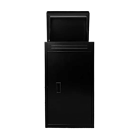 Boîte aux lettres autoportante en acier inoxydable robuste, revêtement poudré, étanche, antivol et verrouillable pour appartement extérieur