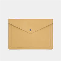 Porte-documents en cuir PU sac d'ordinateur housse pour ordinateur portable avec organisateur de fichiers enveloppe étui pour reçu contrat stockage de documents