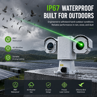 Sistema de cámara PTZ con repelente de aves láser inteligente con IA, impermeable IP67, para control y disuasión en redes eléctricas