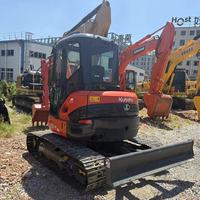 Mini-excavatrice Kubota U55-4 d'occasion de haute qualité, 5 tonnes, d'origine japonaise, à prix avantageux, à vendre