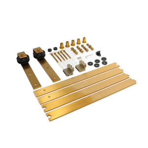 Ensemble <span class=keywords><strong>de</strong></span> quincaillerie <span class=keywords><strong>pour</strong></span> <span class=keywords><strong>portes</strong></span> coulissantes <span class=keywords><strong>de</strong></span> grange avec rail <span class=keywords><strong>de</strong></span> guidage à rouleaux à fermeture douce <span class=keywords><strong>Kit</strong></span> <span class=keywords><strong>de</strong></span> quincaillerie <span class=keywords><strong>pour</strong></span> grange suspendue - Product Image 1