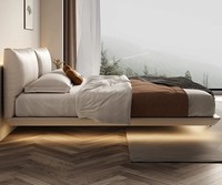 Lit rembourré antique luxe moderne king size bois stockage lits cadre lit chambre ensemble de meubles