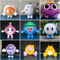 Costume de mascotte gonflable personnalisé en tissu Oxford pour adulte, personnage de dessin animé pour événements, défilés et fêtes