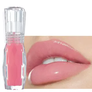 All'ingrosso no logo waterproof glossy lipgloss 6 colori shimmer di alta qualità vegan glossy lip gloss plumper