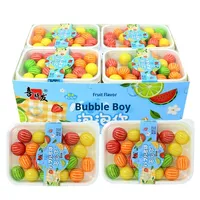 En forme de pastèque Fruité Bubble Gum Enduit Collations pour enfants Bonbons Amusant Nostalgique Loisirs Bouteille en boîte en gros