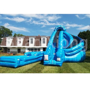 Lớn giá rẻ hồ bơi Slide Inflatable thư bị trả lại nhà hành động không khí trượt nước để bán - Product Image 2