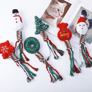 Jouets de Noël pour animaux de compagnie, nœuds en corde de coton, jouets pour chats résistants à la mastication, usine d'articles pour animaux de compagnie, ensembles de jouets pour chiens d'Halloween. - Product Image 2