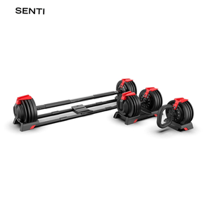 Ensemble d'haltères en acier inoxydable <span class=keywords><strong>GOCHA</strong></span> GC-112 pour la musculation à domicile et en salle de sport, réglables 18KG/24KG/32KG/40KG - Product Image 4