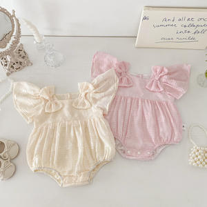 Macacão de Bebê Princesa Super Fofo e Estiloso <span class=keywords><strong>2026</strong></span> para Meninas, Roupa de Verão com Botões para Bebês de 0 a 6 Meses - Product Image 2