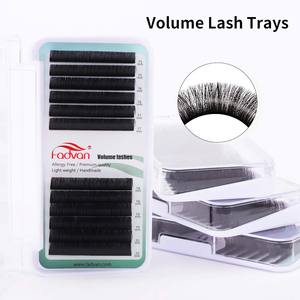 Extensions de cils professionnelles 0,15 mm, <span class=keywords><strong>noir</strong></span> mat, brun naturel, en soie ultra plate, extrêmement douces, effet vison synthétique - Product Image 2