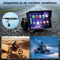 Sistema de Navegación para Motocicleta Bestsonic de 5 Pulgadas, TPMS Inalámbrico, Android Auto, GPS, Resistente al Agua IP67, Pantalla Táctil HD, Bluetooth, Siri