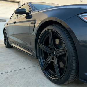 ล้อฟอร์จ 5 ก้านลายดาว ขนาด 18x8.5J 19x9.5J 20x10J สีดำเงาคาร์บอนไฟเบอร์ สำหรับรถยนต์ทั่วไป - Product Image 6