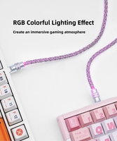 Câble de clavier 8K, clavier et souris USB double TYPE-C, éclairage RGB, ordinateur de jeu, clavier à touches magnétiques, câble de données