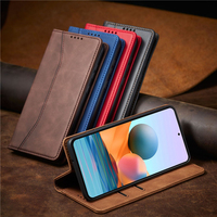 Funda de Piel Tipo Flip para Xiaomi Redmi 15c M3 F3 11 11T Lite para Redmi Note 10 9 S 10T 9A 9C 9T 8 7 Pro Max con Cartera y Tarjetero
