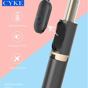 CYKE-Palo de selfi multifunción con <span class=keywords><strong>Bluetooth</strong></span>, palo telescópico extensible de aluminio ligero, Led, para viajes, Q03 - Product Image 2
