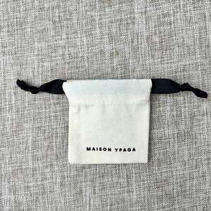 Fashion Organic Cotton Custom Logo Storage <b>Pouch</b> Bag with <b>Drawstring</b> for Cosmetic Gift - Product Image 1