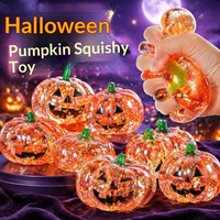 Grande citrouille en caoutchouc souple pour Halloween, jouet anti-stress à rebond lent