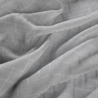 Tissu Hijab pour Enfants en Polyester Respirant et Infroissable, Modèle 5504 à Rayures et Carreaux en Satin, Service OEM, Idéal pour le Bureau