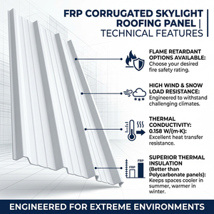 Panel <span class=keywords><strong>de</strong></span> Techo Corrugado <span class=keywords><strong>de</strong></span> FRP, 80% <span class=keywords><strong>de</strong></span> Transmitancia <span class=keywords><strong>de</strong></span> Luz, Lámina <span class=keywords><strong>de</strong></span> Plástico Reforzado con Fibra Anti-UV <span class=keywords><strong>para</strong></span> Almacenes Industriales - Product Image 4